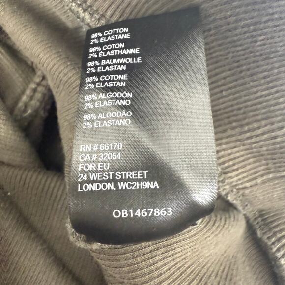 Urban Outfitters Womens Long Sleeve Full-Zip Rib Knit Brown Hooded Jacket Large - Picture 11 of 11